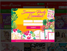 Tablet Screenshot of mypartycentre.com